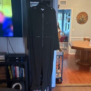 Good American Dark Jumpsuit with Zipper